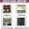 American Built Pro Access Panel  5 in x 5 in WhiteTwoPiece Plastic, 12PK AP 55 P12